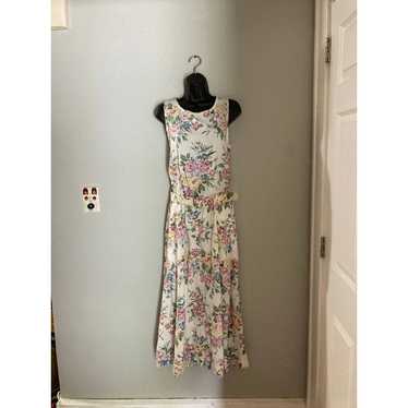 Vintage floral summer dress, Liz Claiborne Lizwea… - image 1