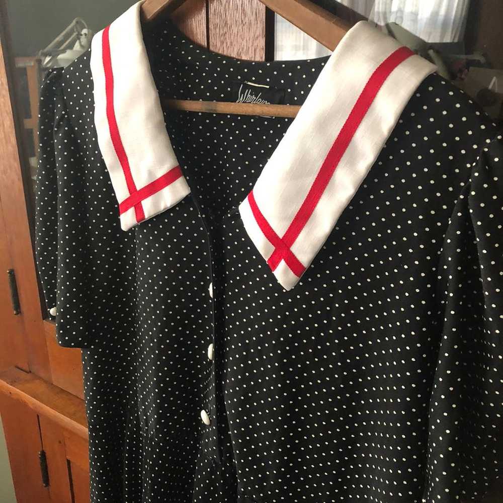 VTG Whirlaway Frocks polka dot 1950s - image 3