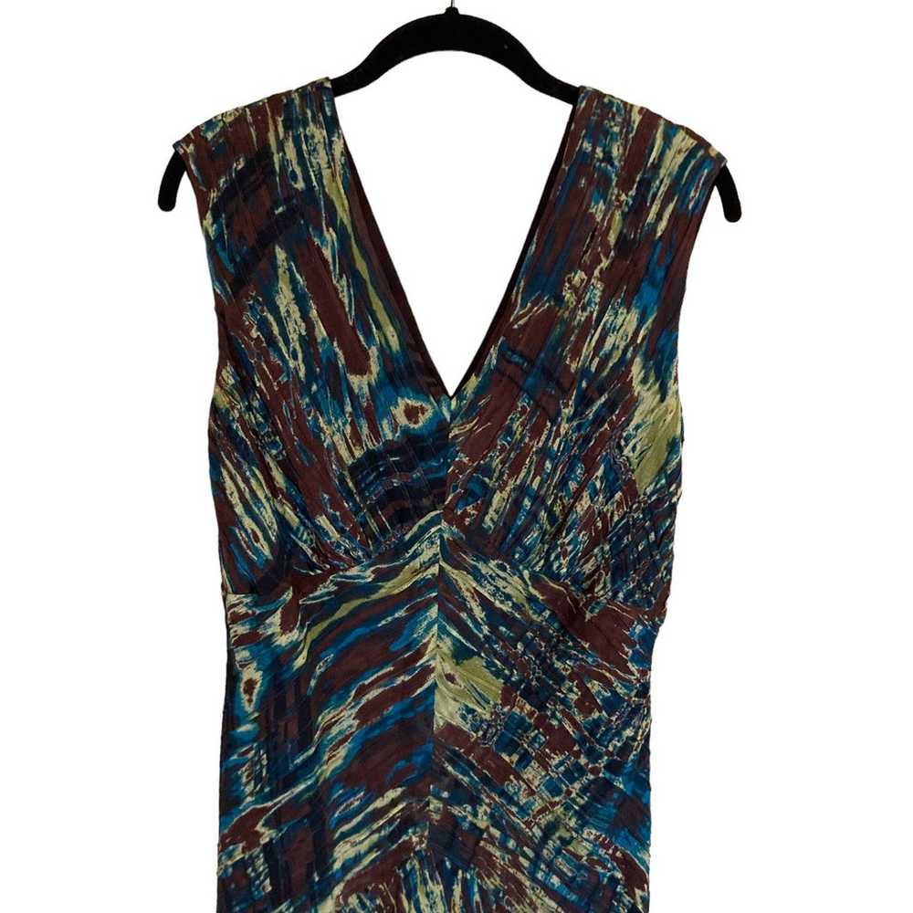 Jones New York Collection Earthy Print Silk Midi … - image 3