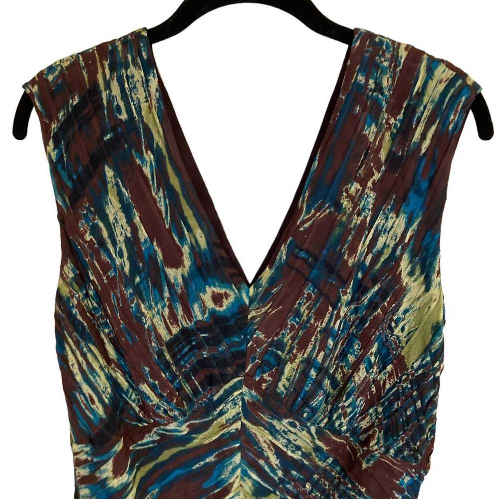 Jones New York Collection Earthy Print Silk Midi … - image 7