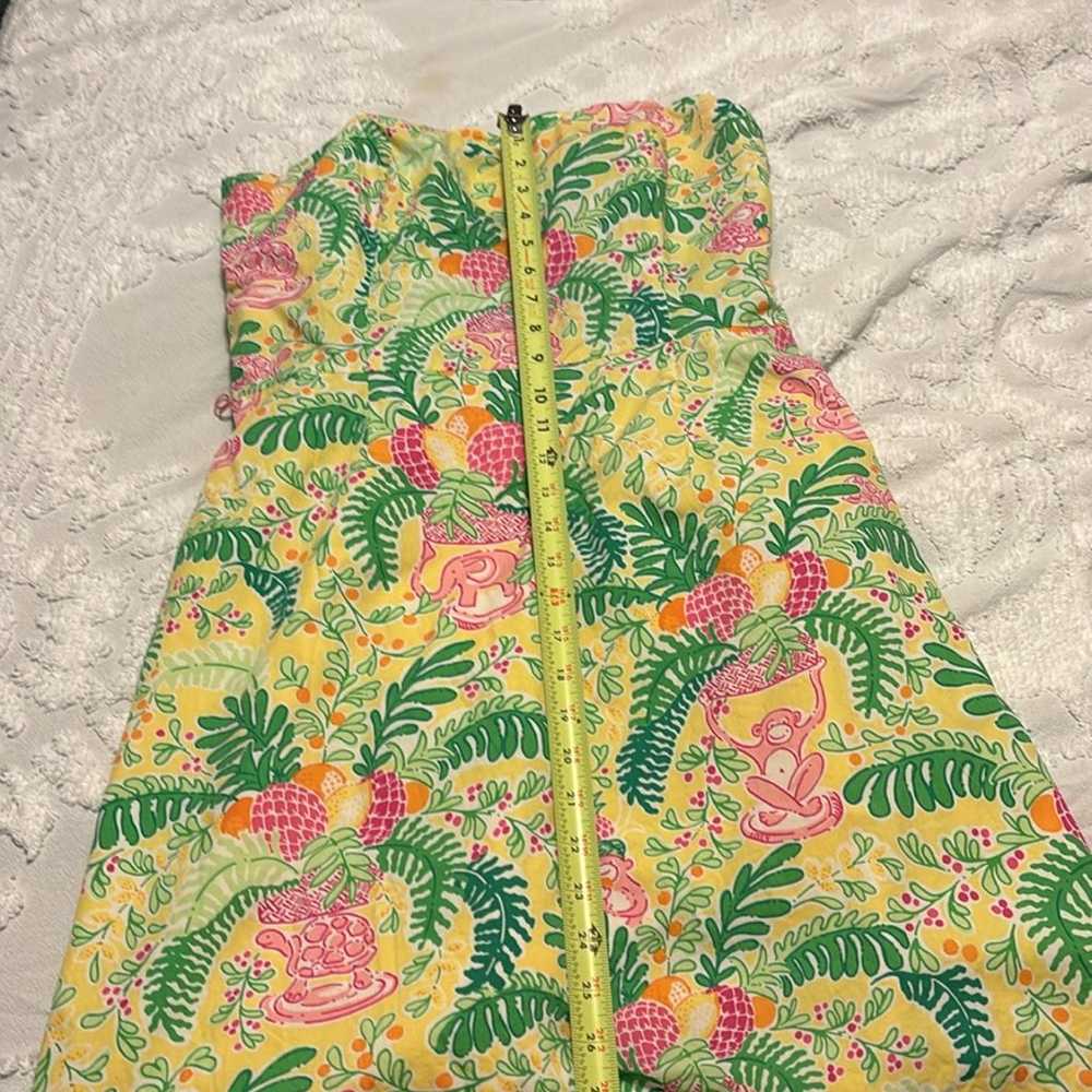 Vintage Lilly Pulitzer Yellow Dress Monkeys Jungle - image 2