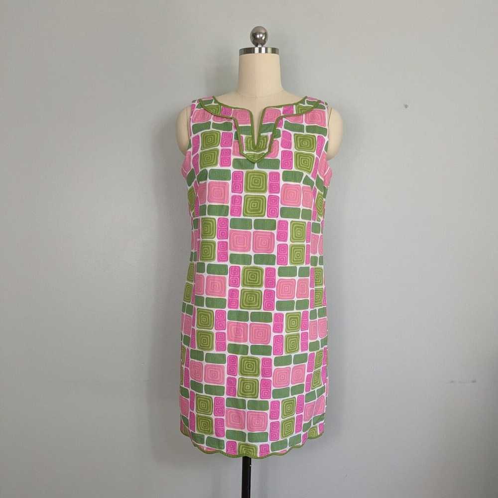 Vintage Talbots Mini Dress Shift Short Cotton Pre… - image 1