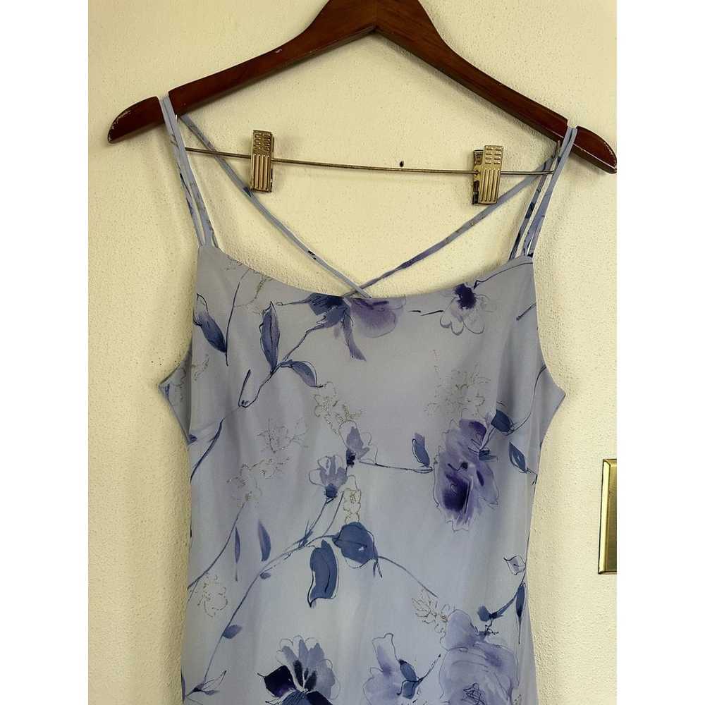 Vintage Y2K 90s Studio Y Blue Floral Long Dress - image 6