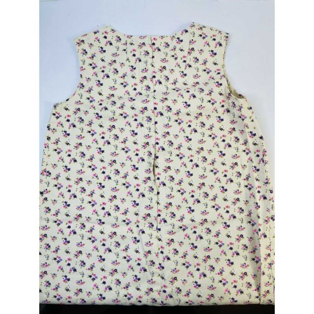 Vintage Womens Large Floral Print Overall Apron D… - image 5