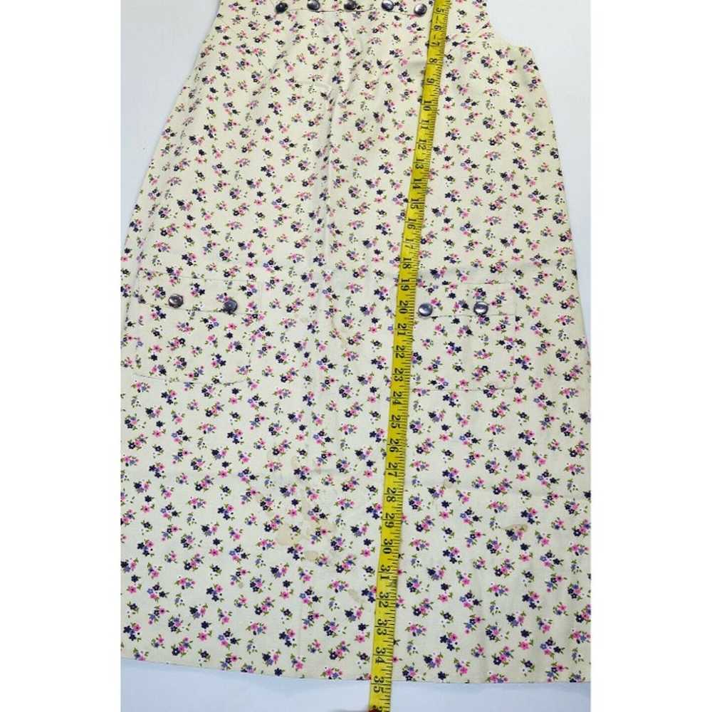 Vintage Womens Large Floral Print Overall Apron D… - image 7