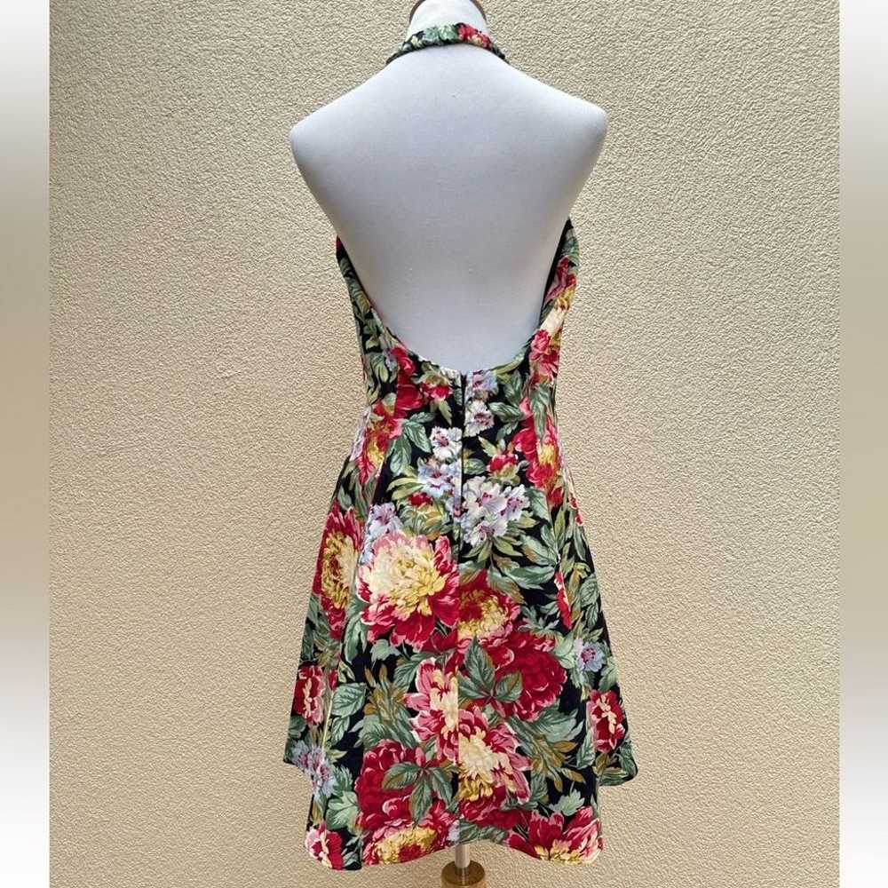 NWT M.J.Carroll Pinup Retro Style Floral Halter D… - image 3