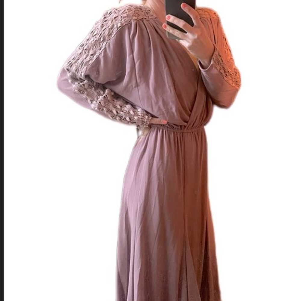 Vintage Spencer Alexis Purple Maxi ankle Dress - image 2