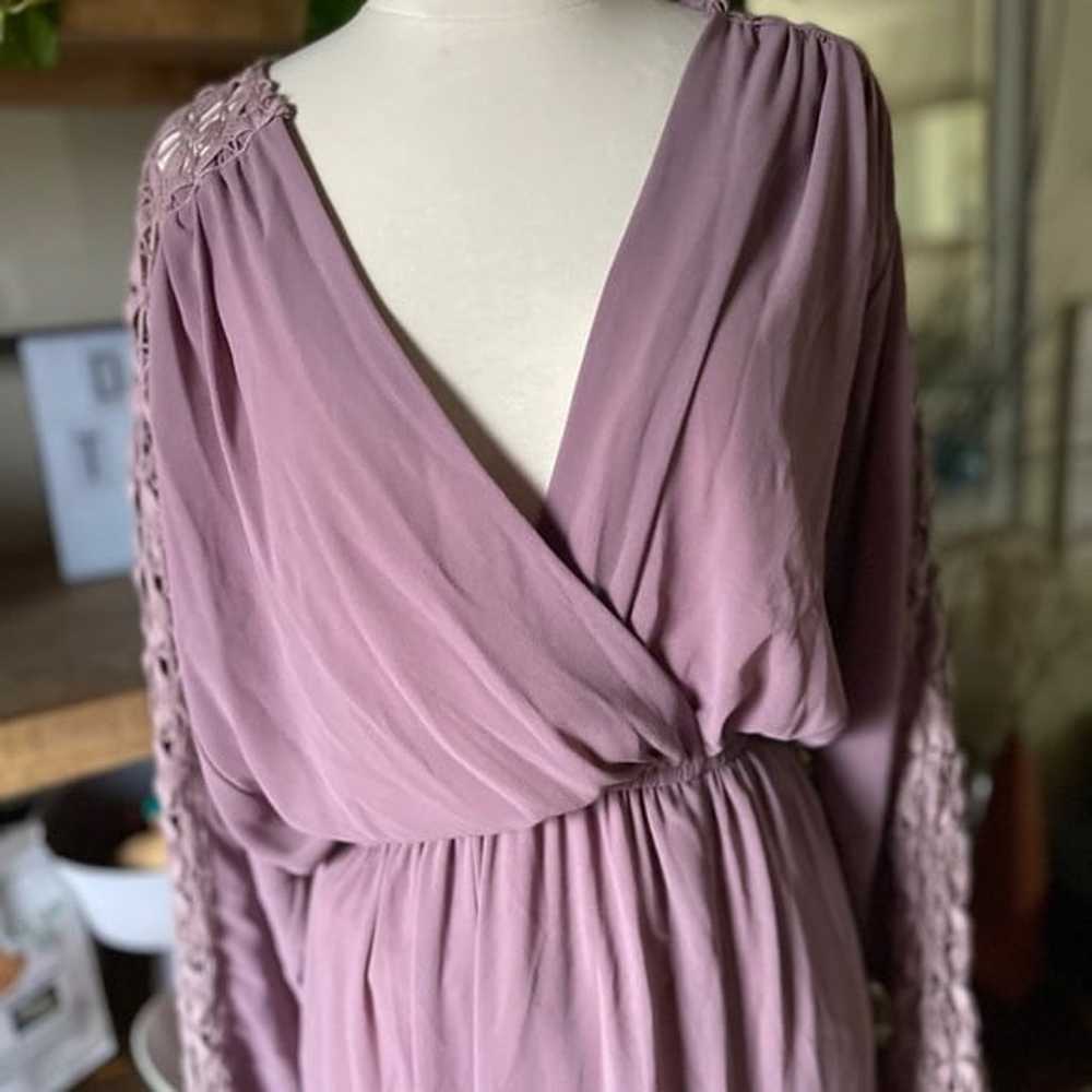 Vintage Spencer Alexis Purple Maxi ankle Dress - image 3