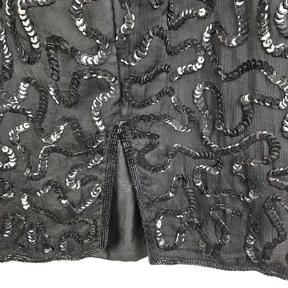 Stenay Vintage Silk Sequin Jacket and Skirt Velve… - image 12