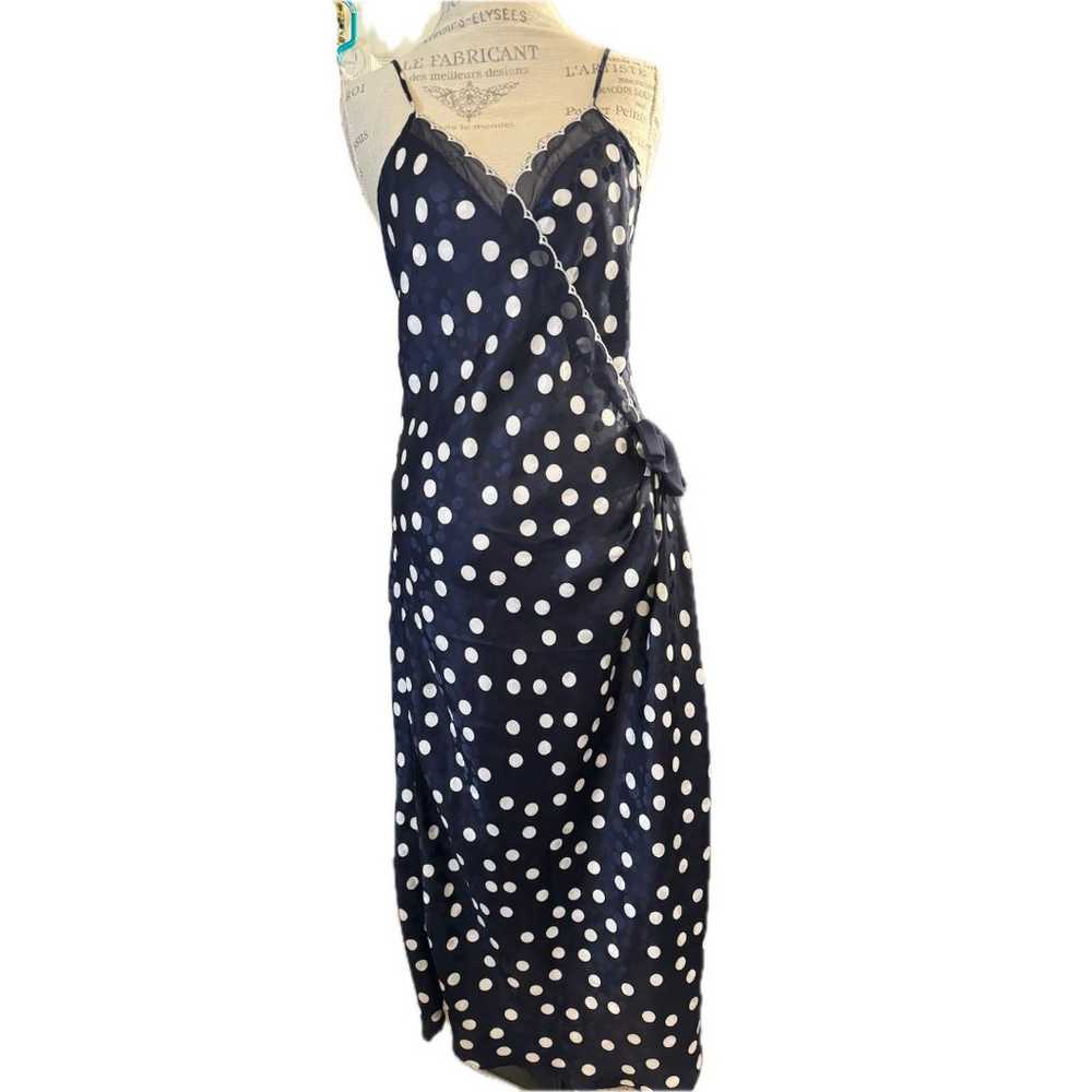 Valentino Intimo, Polka Dot Slip Dress, Large - image 1