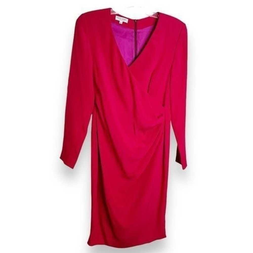 Vintage Giorgio Armani Collection Magenta Drape S… - image 3