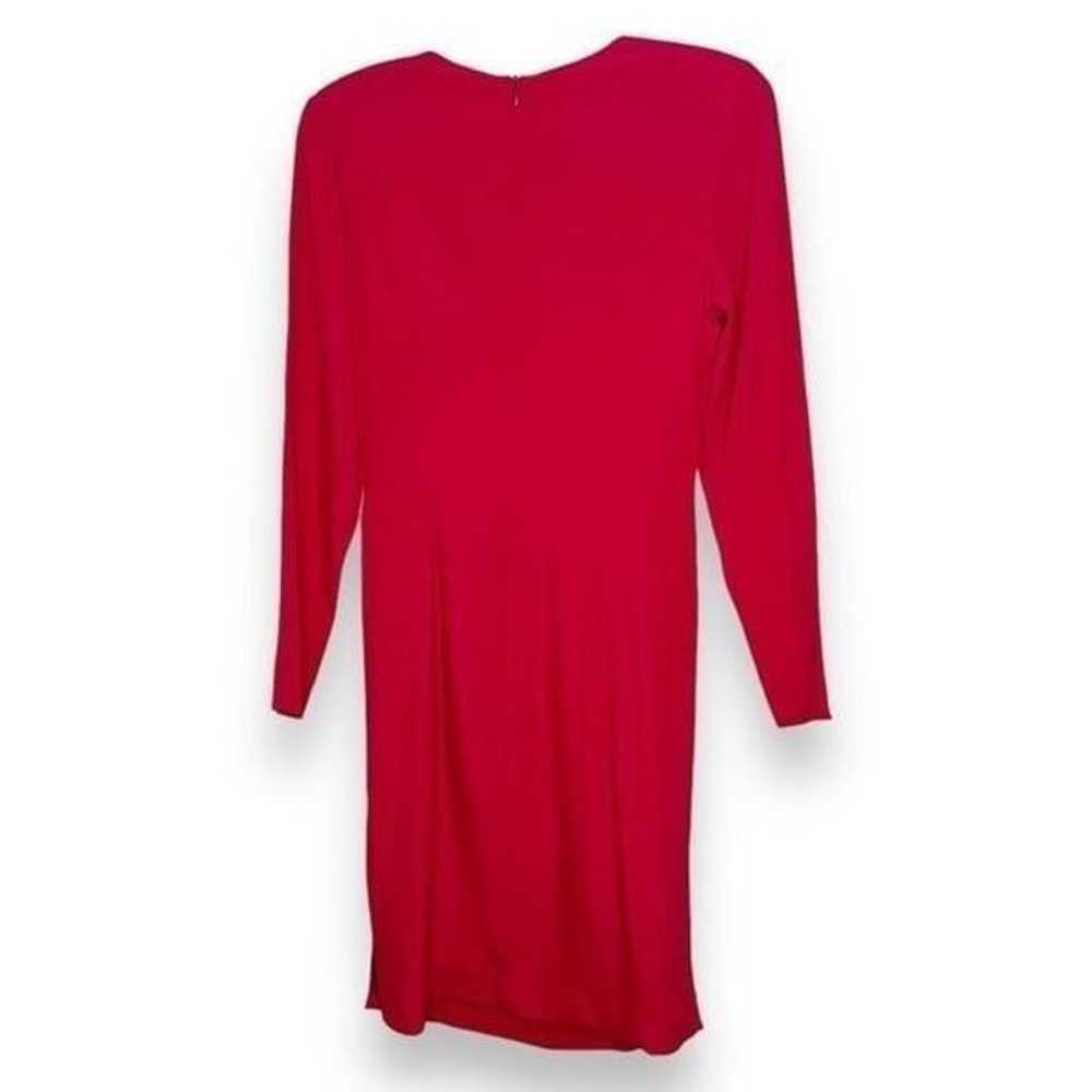 Vintage Giorgio Armani Collection Magenta Drape S… - image 4