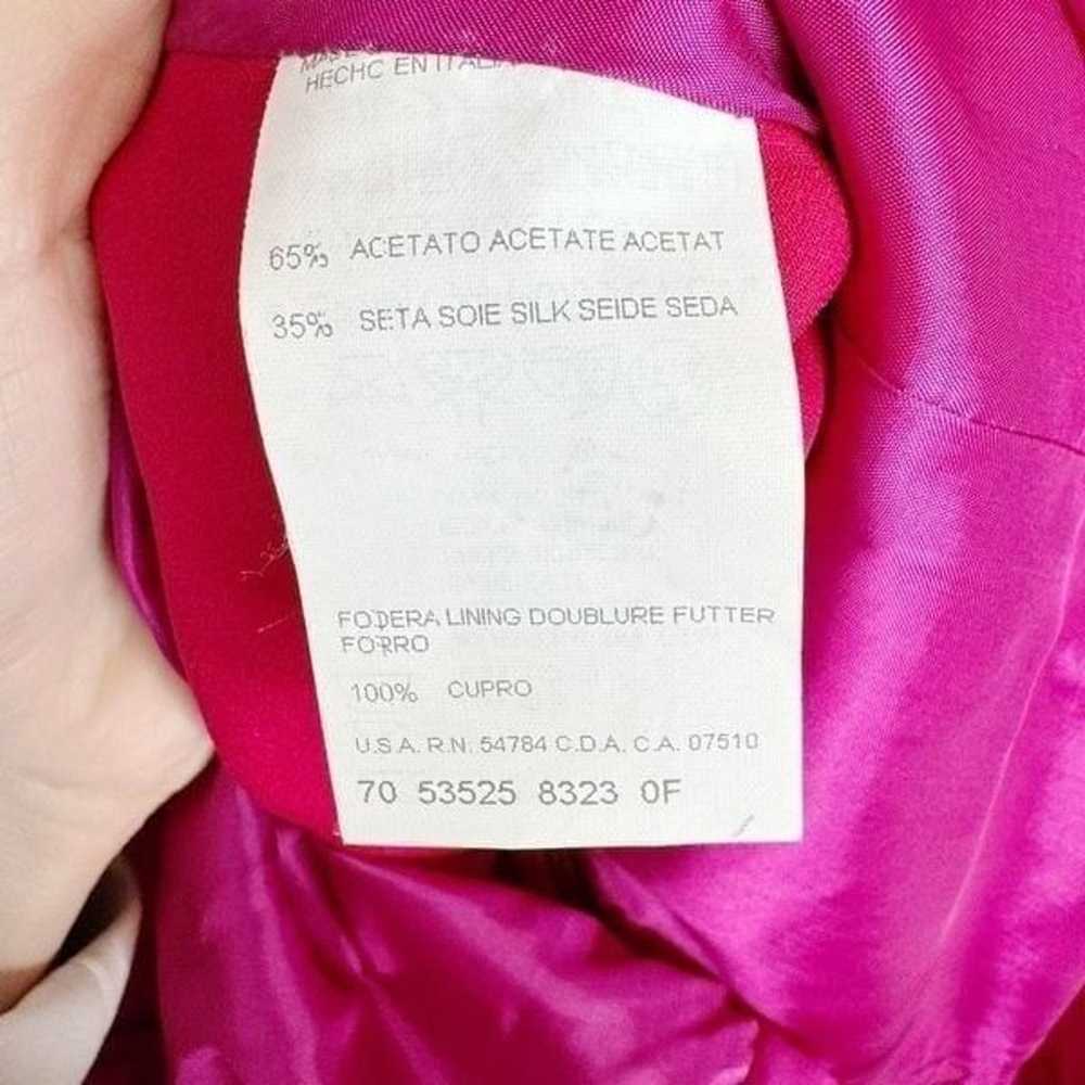 Vintage Giorgio Armani Collection Magenta Drape S… - image 6