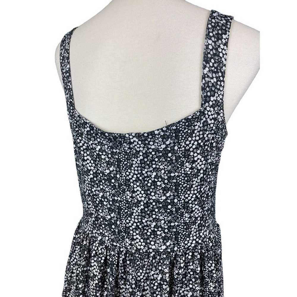 BeBop Dress Women's XL Floral A-Line Black Sleeve… - image 4