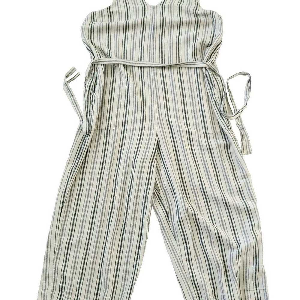 Sonoma Romper Jumpsuit Extra Large Belted Striped - image 2