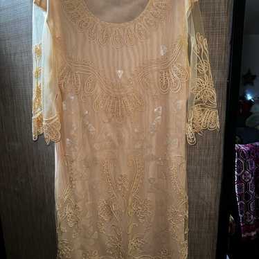 Simply Couture Long Sleeved Lace Dress Size XL - image 1