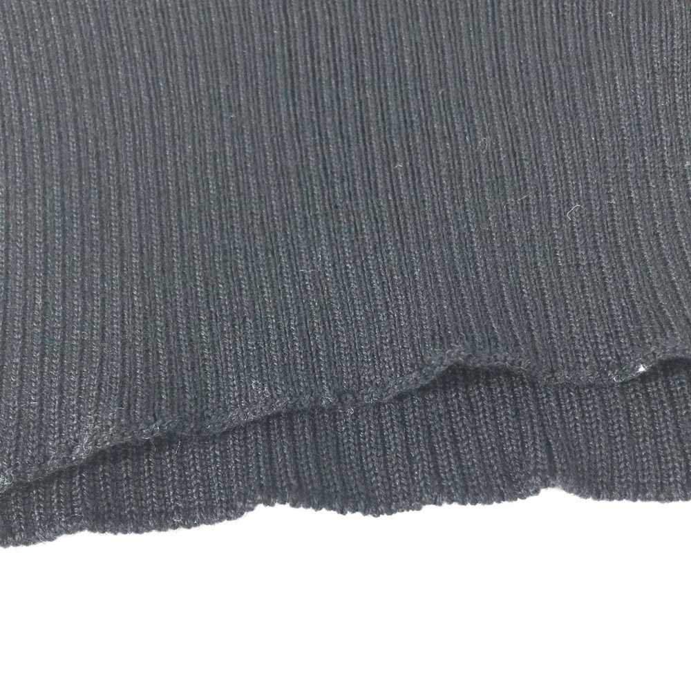 Fendi Fendi FXS198 Zucca knit Scarf Black gray - image 3