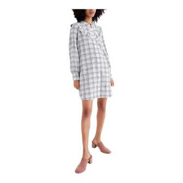 Madewell Plaid Ruffle-Yoke Shirtdress