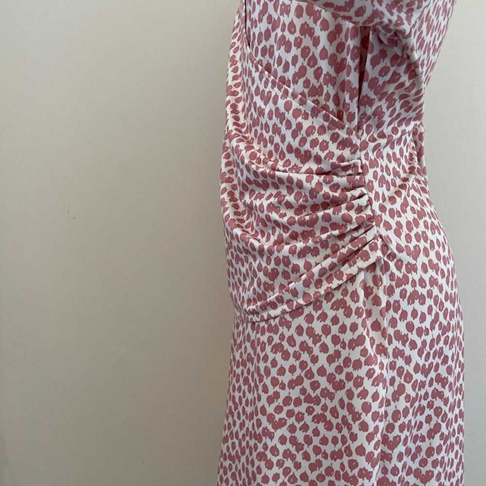 Vintage 80s Newport News Wrap Ditsy Print Dress W… - image 5