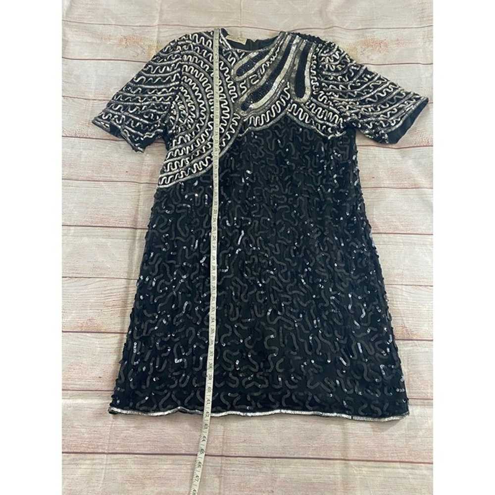 Vintage Laurence Kazer Women's Full Sequin 80's D… - image 2