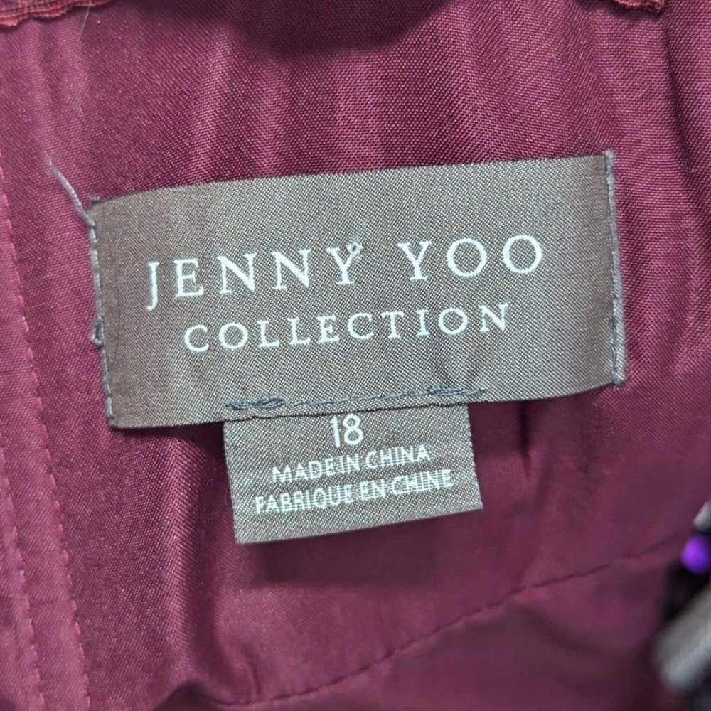 Jenny Yoo Collection Size 18 Tulle Annabell Burgu… - image 6