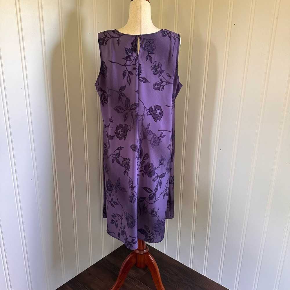 Vintage 90s/Y2K Volup Whimsigoth Purple Floral Mi… - image 5