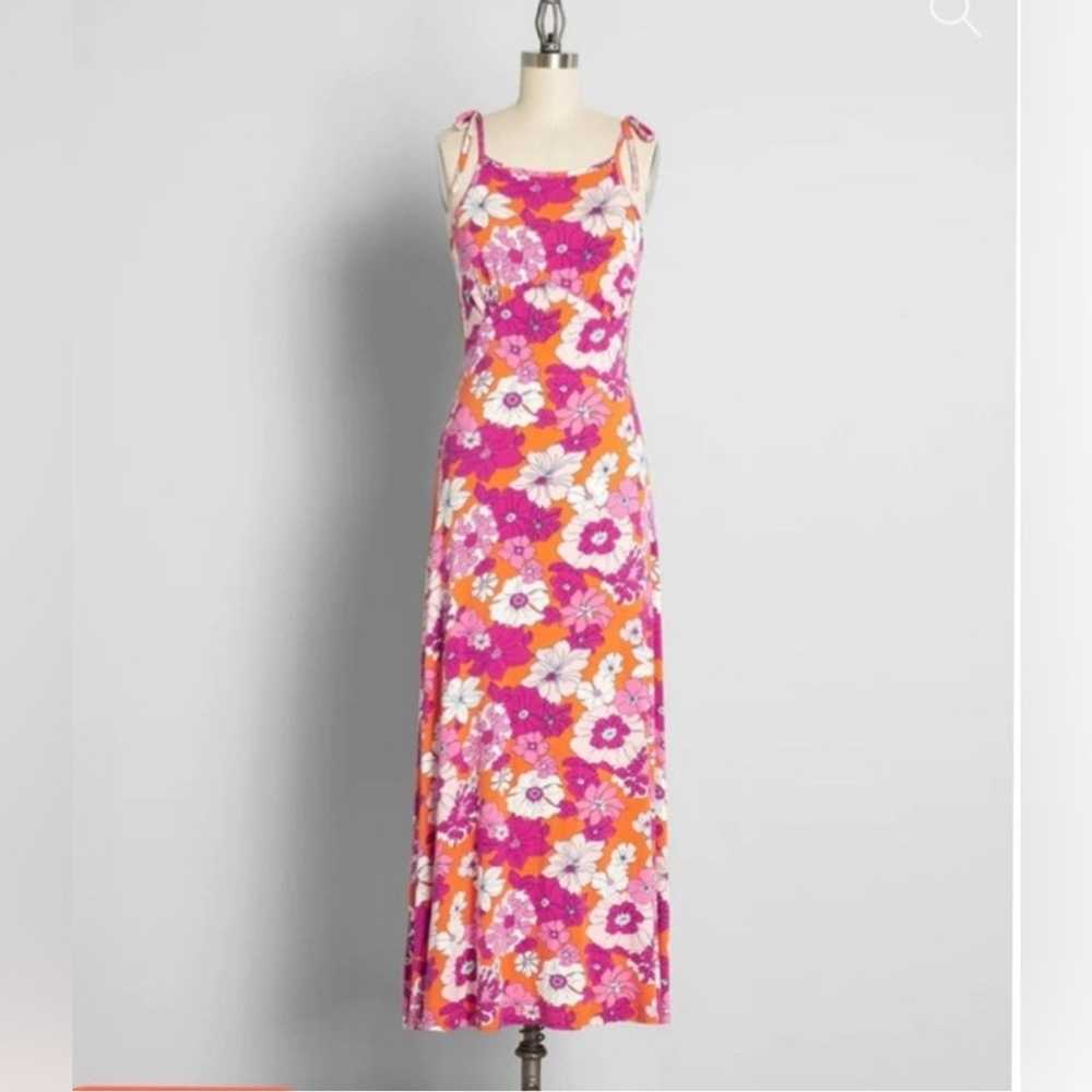 ModCloth Tropical Floral Maxi Dress - image 1