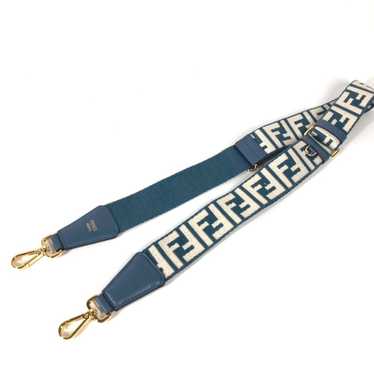 Fendi Fendi 8AV386 Zucca Shoulder strap blue White