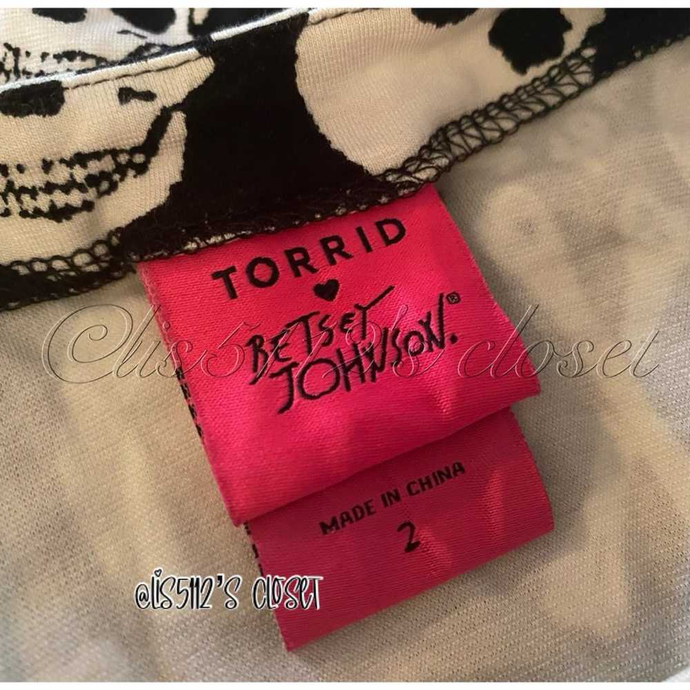 Torrid x Betsey Johnson Black Skull & Bones Ponte… - image 7