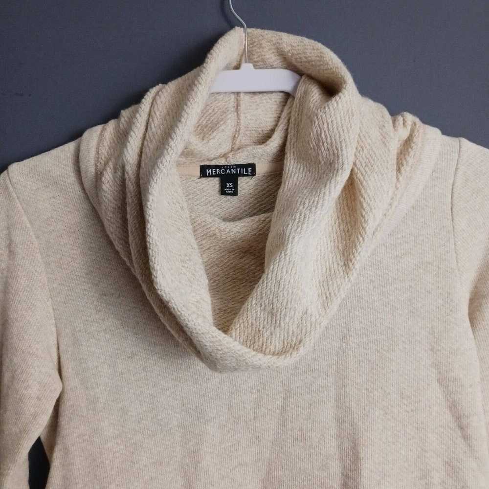 J Crew Mercantile Sweater X-Small Beige Wool Blen… - image 3