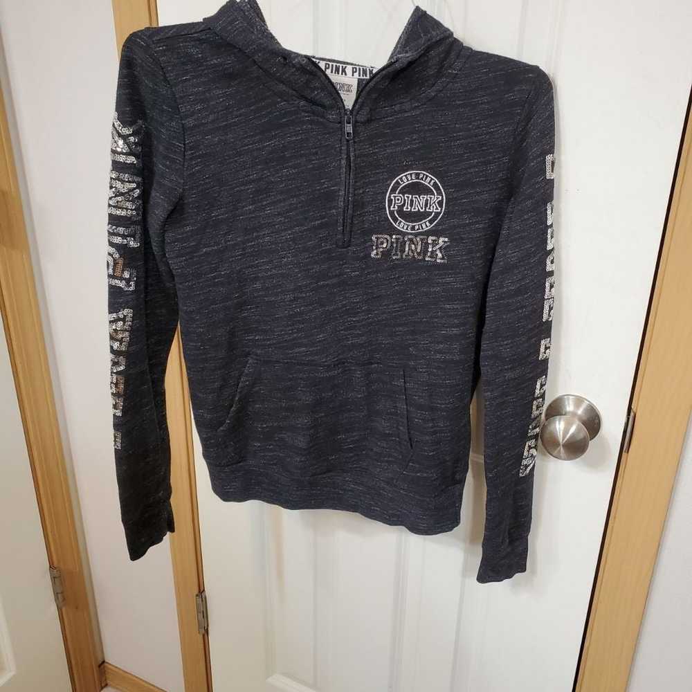 VS PINK Grey Sequin Hoodie - image 6