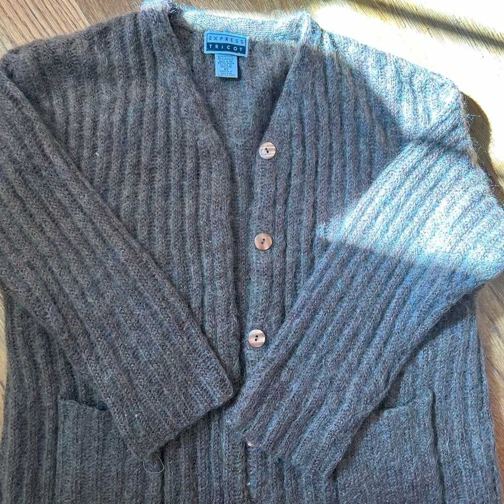 Vintage EXPRESS TRICOT Mohair/Acrylic Cardigan - image 1