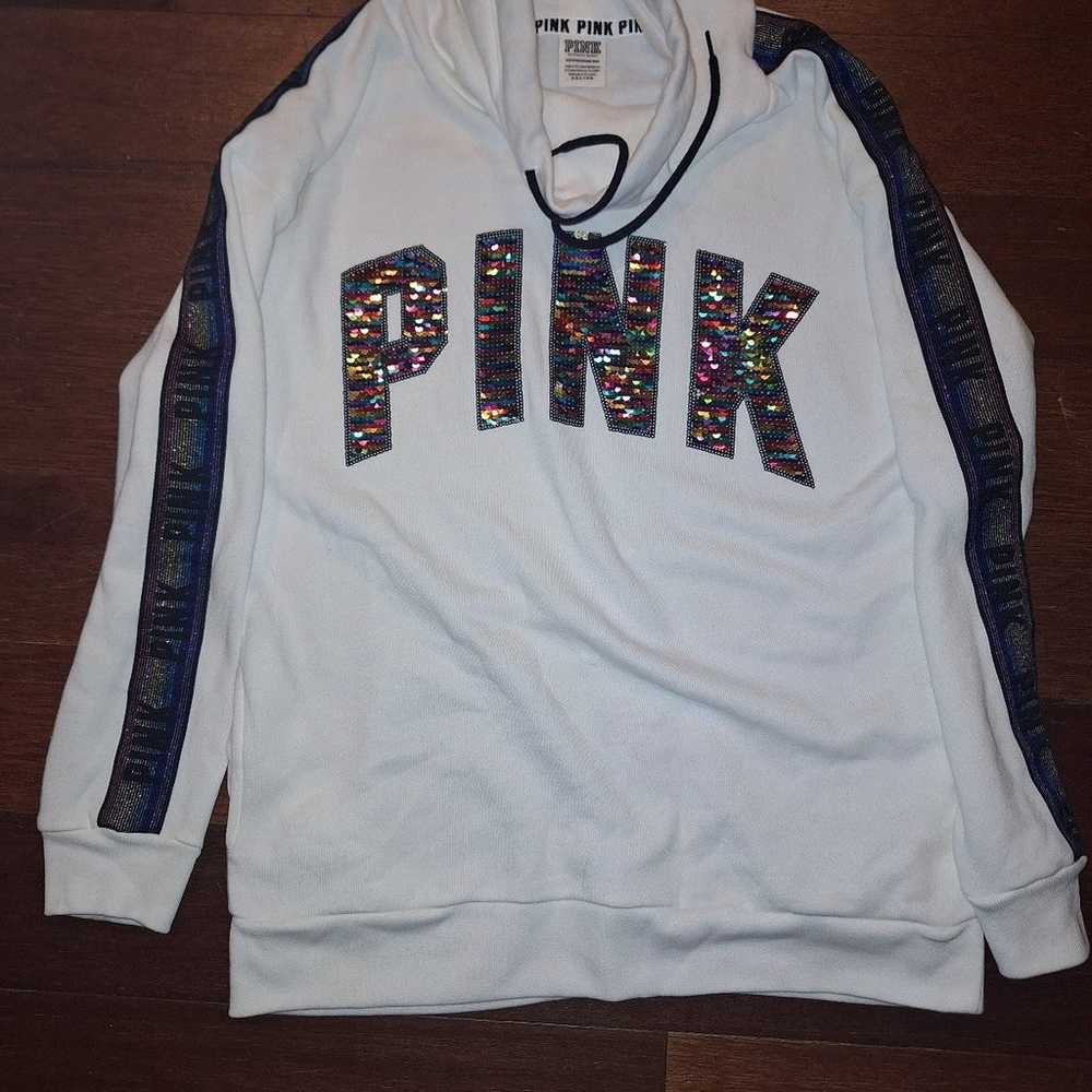 VS PINK VINTAGE BLING HOODIE - image 1