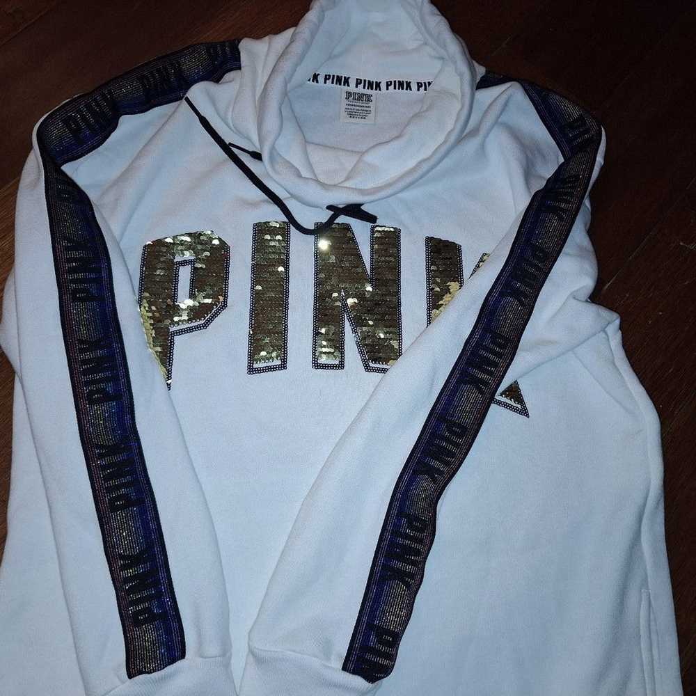 VS PINK VINTAGE BLING HOODIE - image 5