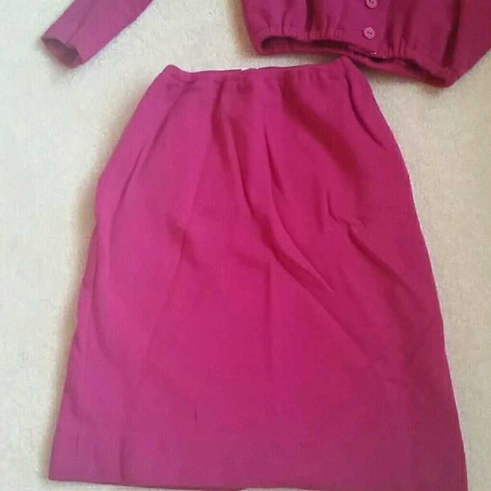 Fuschia Colored Skirt Set - image 2