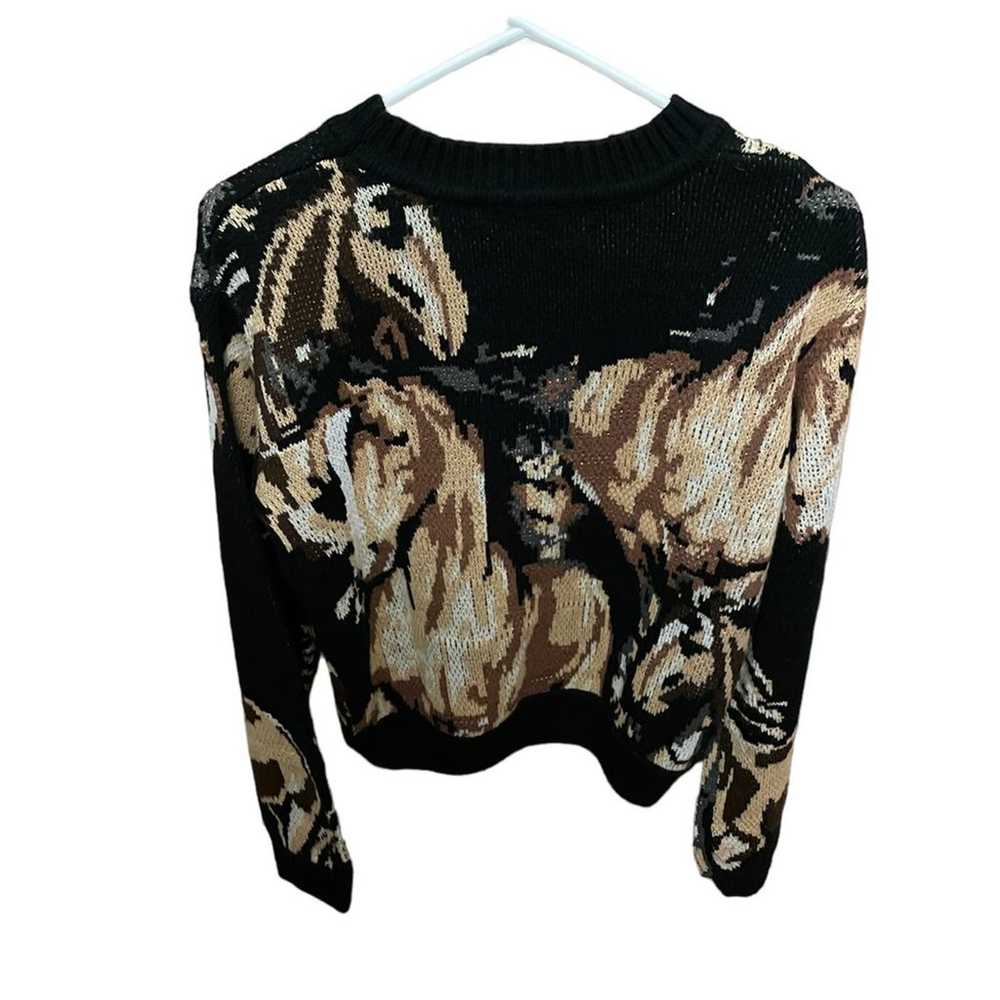 House of sunny wild horses sweater size 2 - image 2