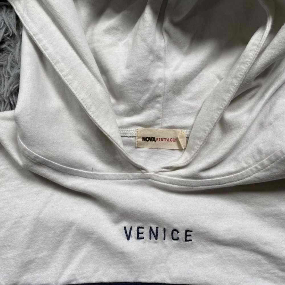 Cropped Drawstring Venice Hoodie - image 5