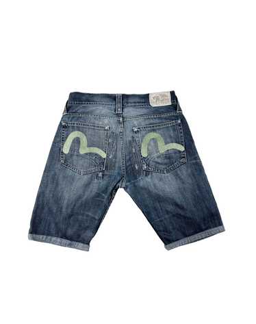 EVISU store men’s denim shorts / jorts