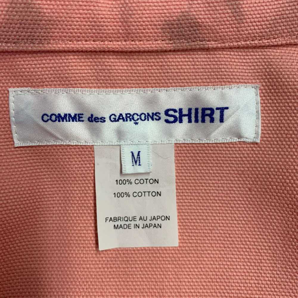 Comme des Garcons Shirt Pink Grey Print Cotton Wo… - image 7