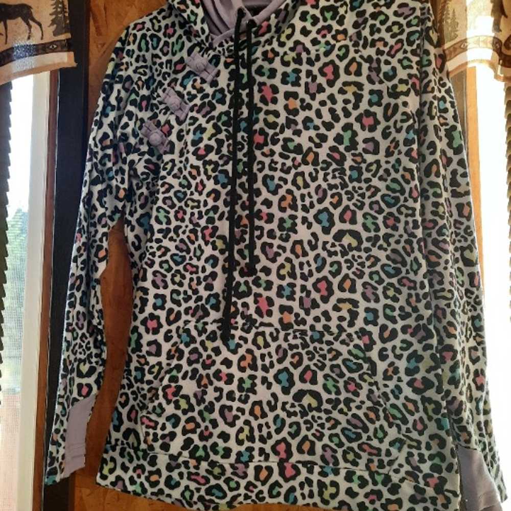 Rogue Society Vintage Leopard Hoodie - image 3