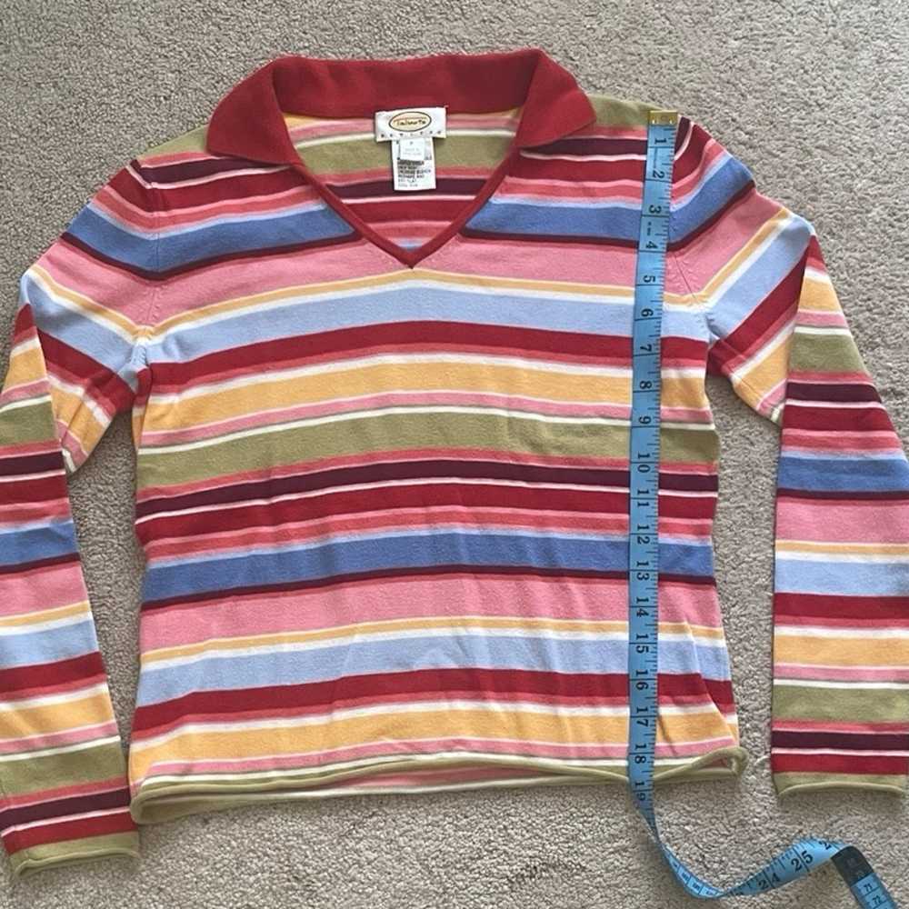 Vintage Colorful Talbots Petites Sweater - image 4