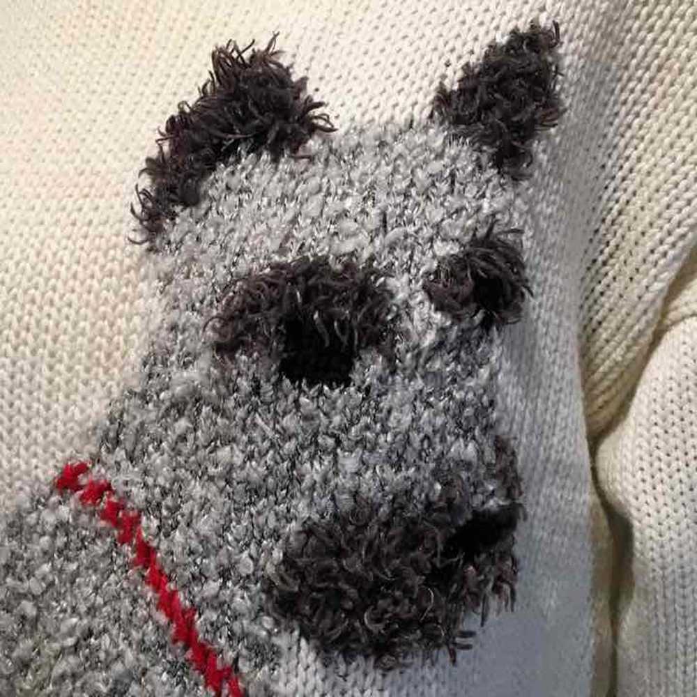 Vintage 3D dog sweater - image 3