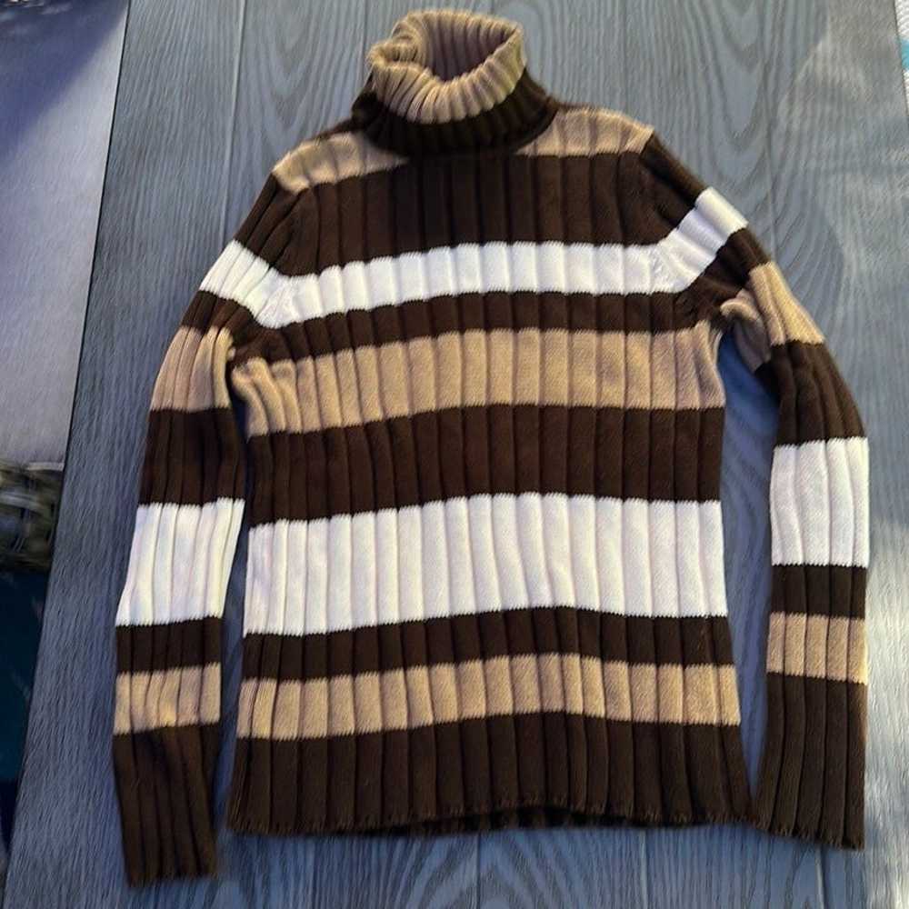 Vintage Jones New York Chunky Stripe Sweater - Li… - image 1