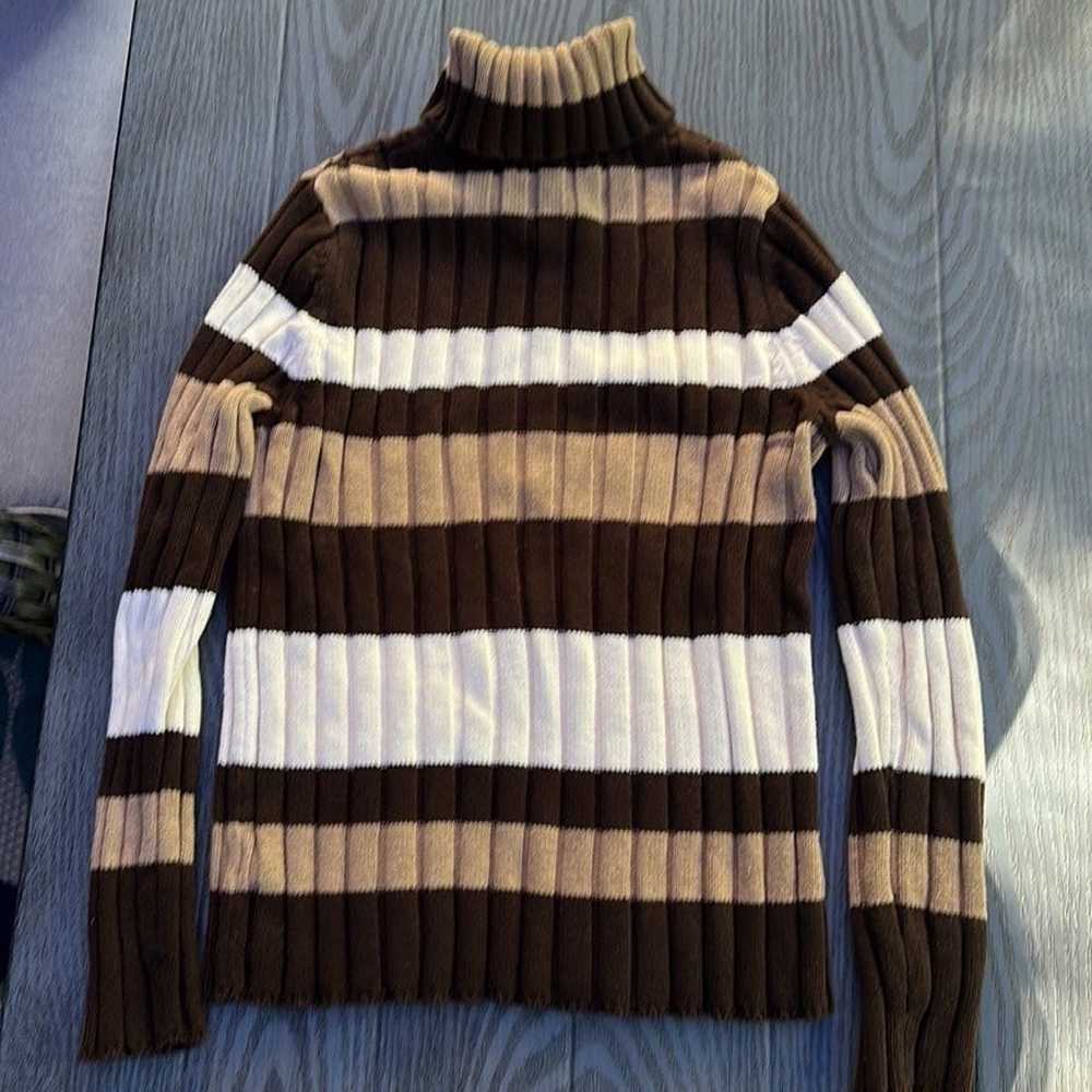 Vintage Jones New York Chunky Stripe Sweater - Li… - image 2