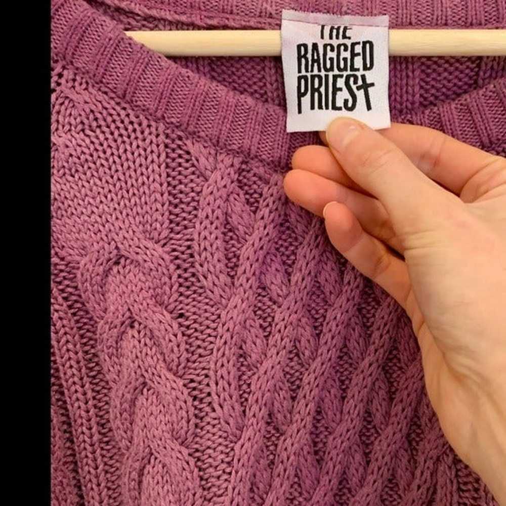 Ragged Priest Cableknit Sweater MSRP$328 - image 5