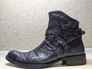 Jo Ghost JO GHOST EMBOSSED LEATHER Boots SHOES US… - image 1