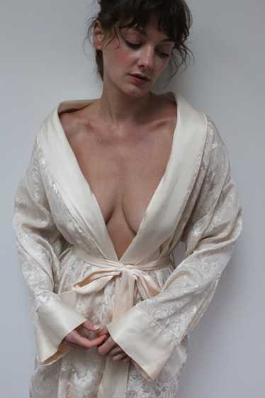 Vintage Victoria's Secret Champagne Satin Robe