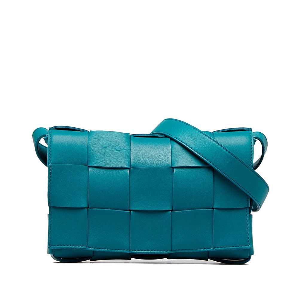 Blue Bottega Veneta Maxi Intrecciato Cassette Cro… - image 1