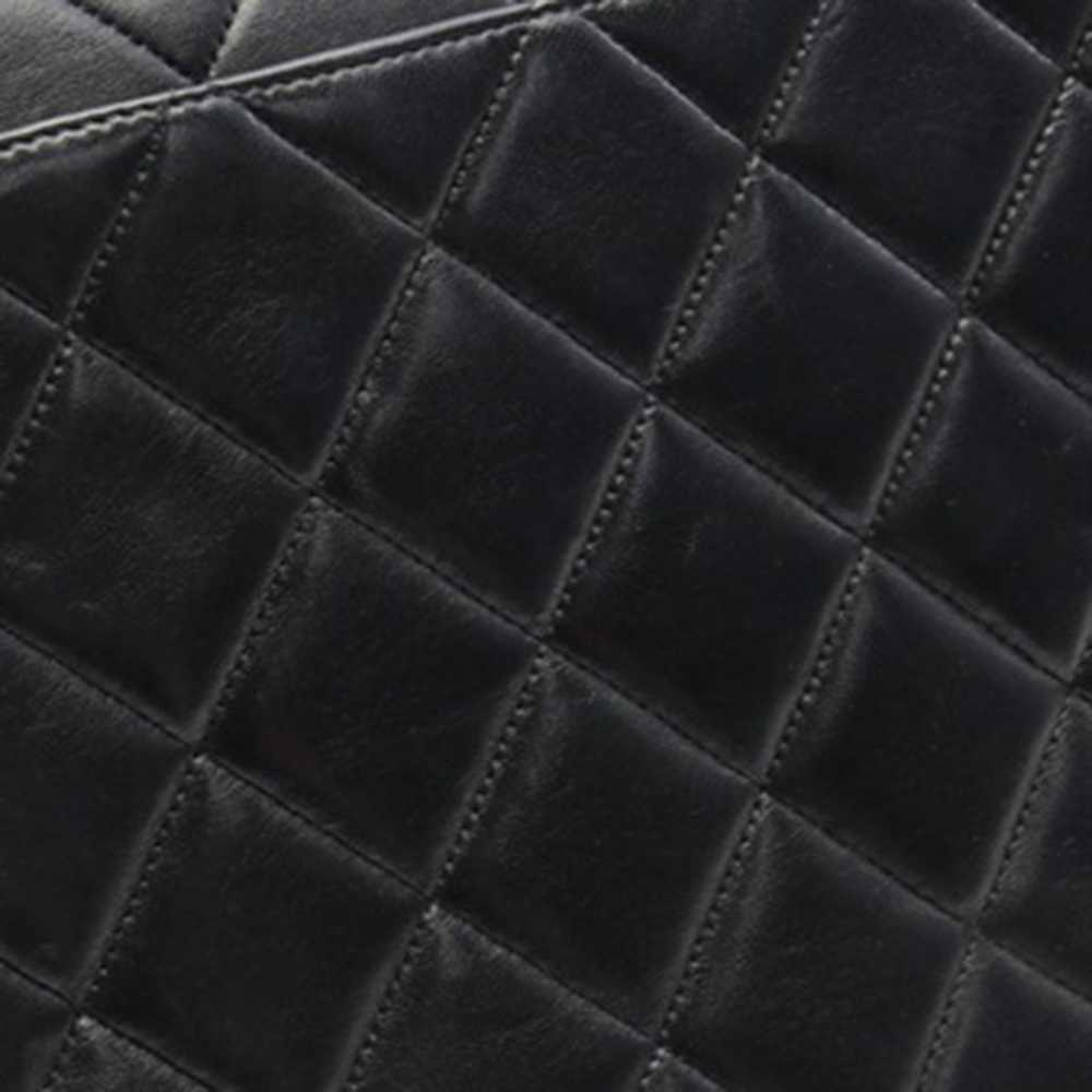 Black Chanel Quilted Lambskin XL Square Flap Cros… - image 9