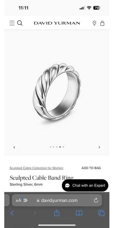 David Yurman David Yurman Sculpted Cable Band Rin… - image 1